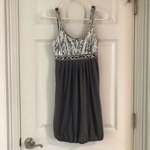 Girls dress silver size medium